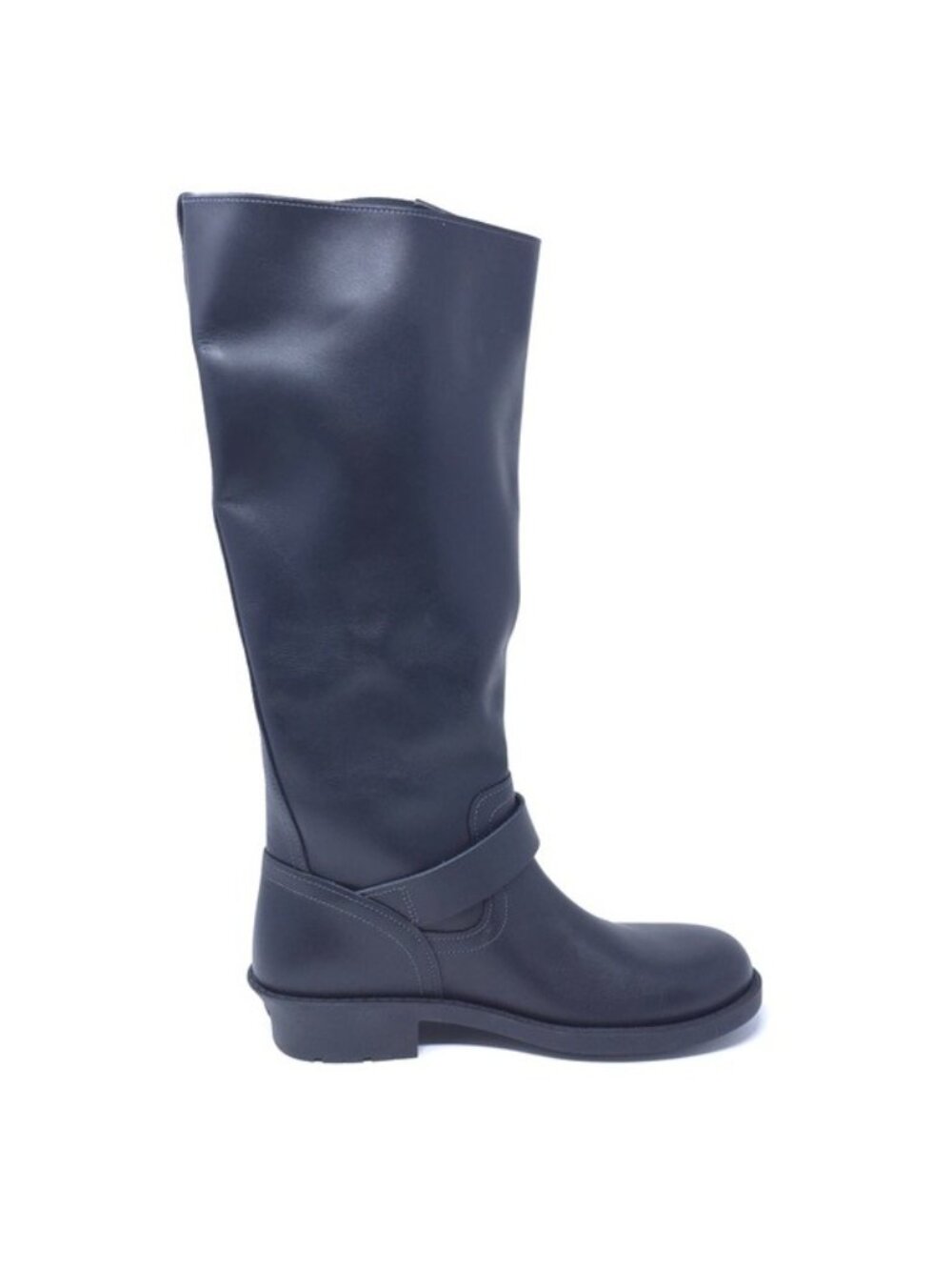 New COACH Daria Black Leather Moto Ankle Boots - Picture 5 of 9